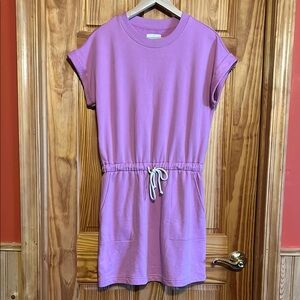 Lou & Grey Dress Womens Small Terry Blouson Dolman Short Sleeves